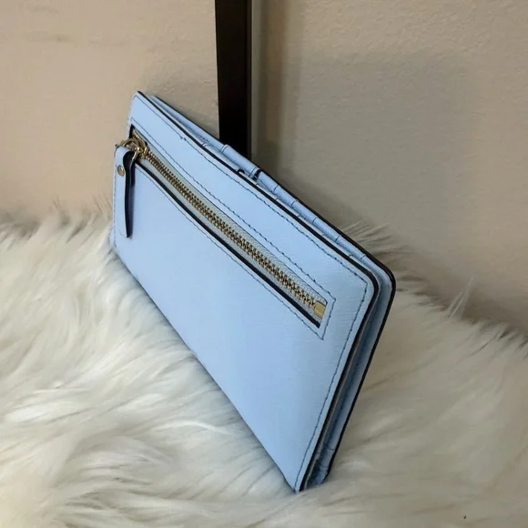 Kate Spade Light Blue Wallet with Gold Accents - Picture 2 of 4
